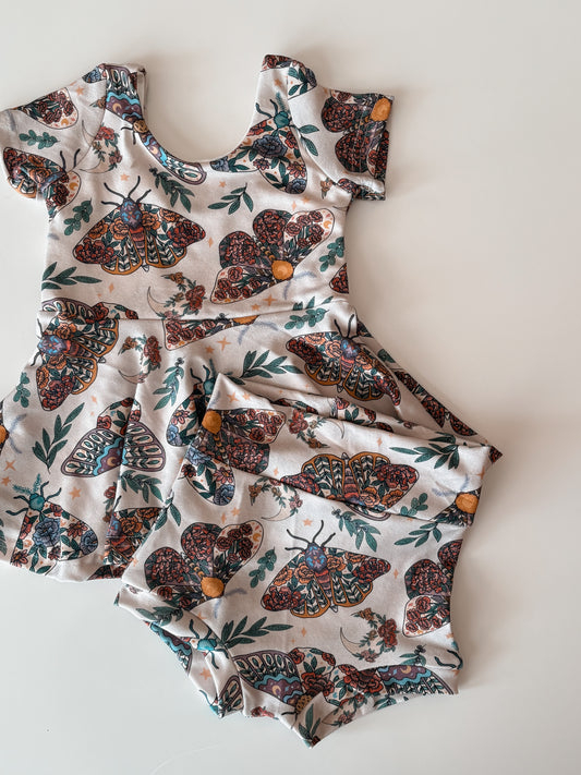 12/18m Peplum + Bummies set